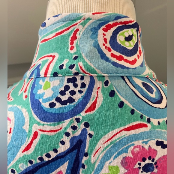 NWT IBKUL Blue & Multi-color Golf Dress - Picture 5 of 10